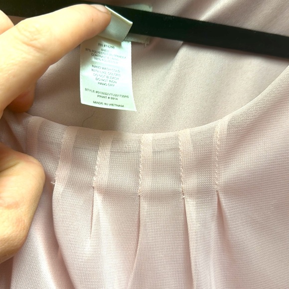 Like new - pink and houndstooth MIDI dress, size 12P - Picture 6 of 7